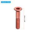thumbnail image 2 of Uxcell Skateboard Hardware Kit 1" Mounting Screws Hex Head Bolts Nuts Set with Spanner Red, 2 of 4