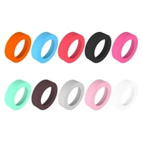 Soimiss 10Pcs Mug Cup Bottom Cover with Assorted Color Silicone Design for Protective Cover Round Use