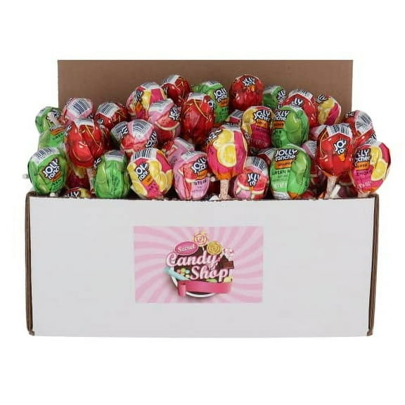 Jolly Rancher Pops Lollipops Lollies in a Box (Assorted, Pack of 40)