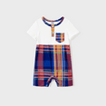 thumbnail image 2 of PatPat Family Matching Sets Preppy Style Plaid Panel Tee or Ruched Design Drawstring Side Bodycon Strap Dress, 2 of 5