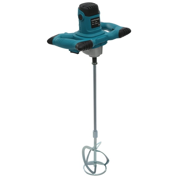 Handheld Electric Concrete Cement Mixer with 6-Speed Adjustment, 1400W Power, and Comfortable Anti-Slip Handle for Efficient Mixing