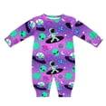 thumbnail image 1 of Romper Clothing AuHomeA Astronautas y alienígenas para bebés de 0 a 3 millones, 1 of 7