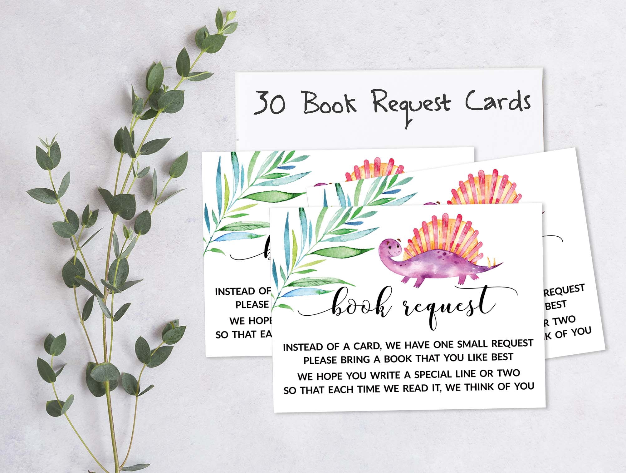 Inkdotpot Set Of 30Dinosaur Baby Shower Invitations-Diaper Raffle Tickets And Baby Shower Book Request Cards Jungle Animals Invites Its A Boy Its A Girl