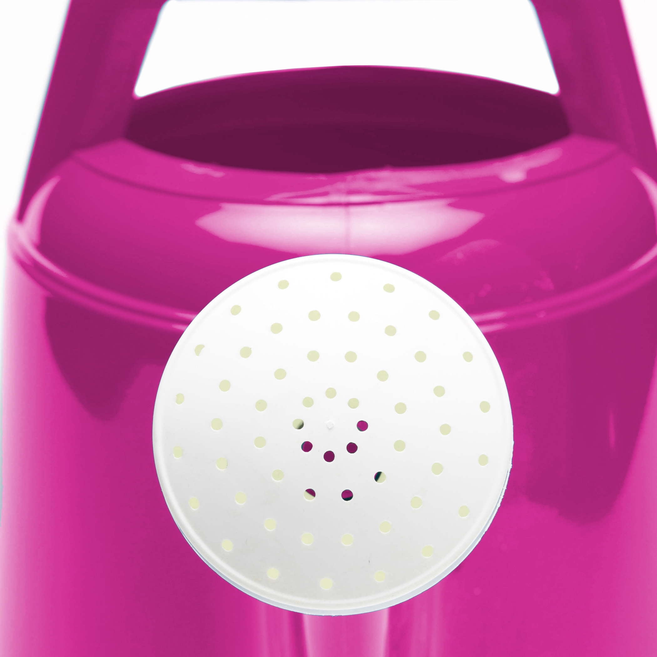 Bloem Deluxe 2 Gallon Plastic Watering Can - Indoor/Outdoor with 256 Fl Oz Capacity, Removable Nozzle, Shatterproof, Fuchsia