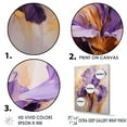 thumbnail image 4 of Designart "Dreaming In Golden Iris Purple" Irises Picture Framed Wall Art Living Room, 4 of 5