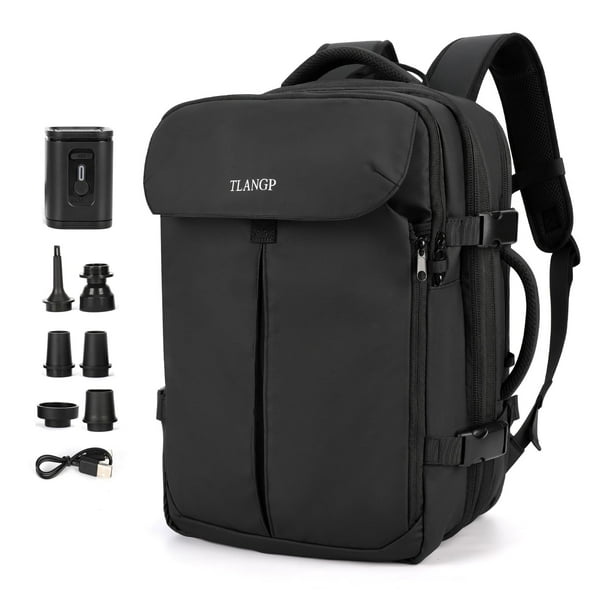Mochila VacPack de compresión al vacío impermeable negra TLANGP