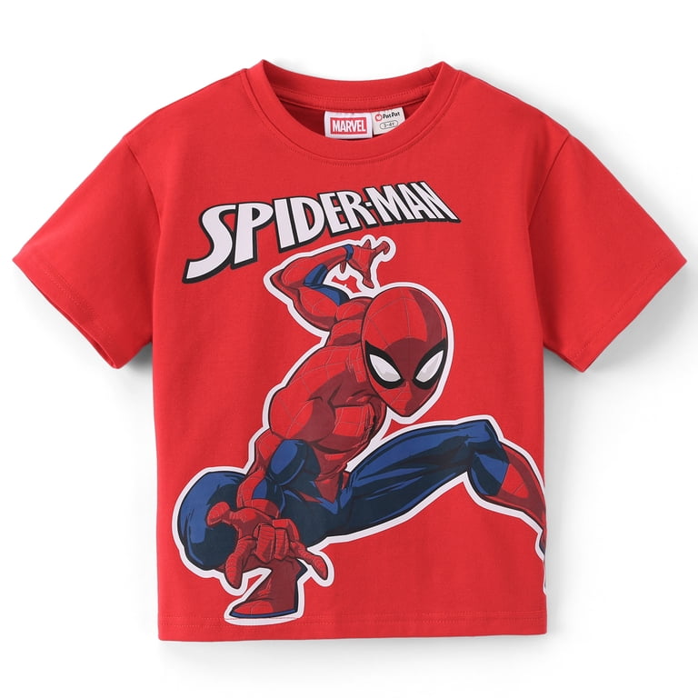 Marvel Spider-Man Boys Short Sleeve Graphic Tee photo 1