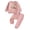 A-Pink, variant on NIEWTR 2T 3T 4T Kids Pajamas Set for Girl Girl Long Sleeve Round Neck Tee Stretchy Full Length Pants Breathable Pajamas Gift Set Loungewear(A-Pink,2-3 Years)