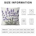 thumbnail image 5 of YINGXI Purple Lavender Flowers Pillowcases Floral Vector Illustration Art Painting Pillow Case Decorative Throw Pillow Cover for Home Sofa Office 12x12in, 5 of 5