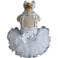 thumbnail image 4 of Jenniferwu G284 Infant Toddler Baby Newborn Little Girl's Pageant Party Birthday Dress White Size 12-18M, 4 of 4