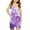 Purple, variant on AJTQTH Girls Summer One Piece Short Jumpsuits Loose Fit Casual Tie Dye Print Sleeveless Spaghetti Strap Rompers Trendy Holiday Shorts Overalls Pants with Pockets Hot Pink 11-12 Years