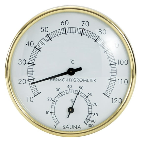 RANME Sauna Hygrometer And Thermometer: 2-In-1 Outdoor Stainless Steel