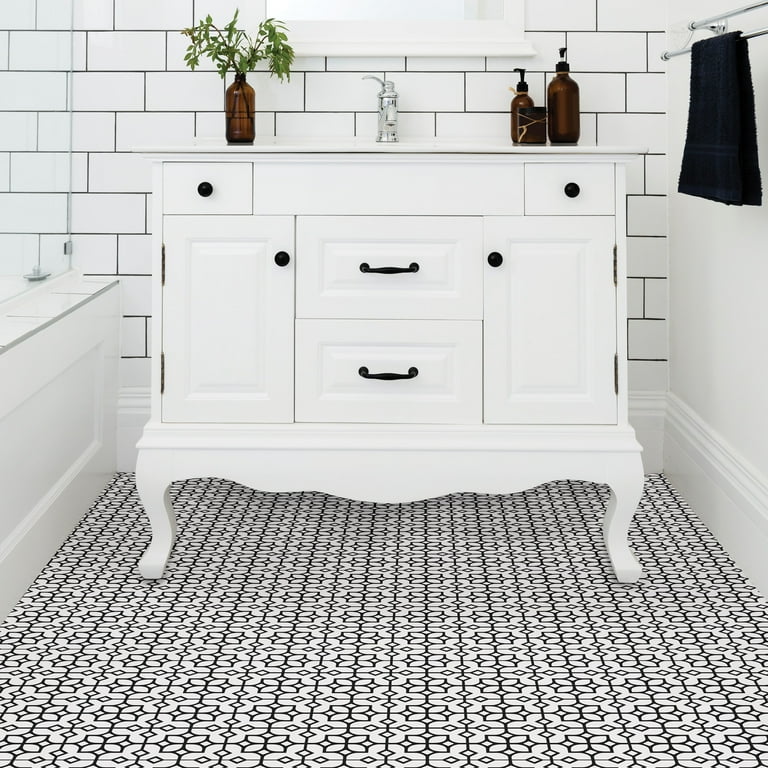 FloorPops Virgin Vinyl Multicolor FP3297 Abbey Peel & Stick Floor Tiles, 10 count of 12 FloorPops Virgin Vinyl Multicolor FP3297 Abbey Peel & Stick Floor Tiles, 10 count of 12