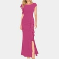 thumbnail image 2 of Durtebeua Women's Split Bodycon Mermaid Evening Cocktail Long Dress Red,S, 2 of 5