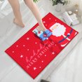 thumbnail image 1 of New Polyester Absorbent Mat Bathroom Non-slip Foot Mat Santa Claus Carpet Absorbent Floor Mat Easy To Dry And Wash Very Convenient Home Decor, 1 of 8