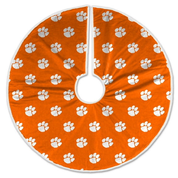 Clemson Tigers Microplush Christmas Tree Skirt