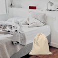 thumbnail image 3 of Drawstring Laundry Bag Large Laundry Bag Canvas Dirty Clothes Bag Hotel Organizer, 3 of 4