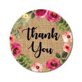 thumbnail image 1 of Darling Souvenir Round Peony & Leaf Border 45 Pcs Thank You Stickers Envelope Seals-1.6 Inches, 1 of 4