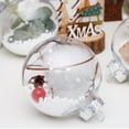 thumbnail image 3 of 16 bolas transparentes de Navidad para decoración de fiestas, bodas, fiestas, bailes, decoración navideña, bolas navideñas con purpurina, adornos navideños transparentes para fiestas, 8 cm, 16 bolas, 3 of 6