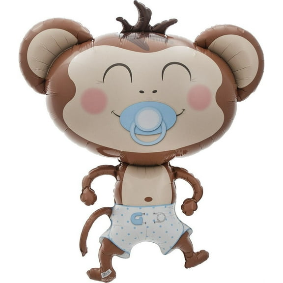 Burton & Burton 41" Baby Boy Monkey Balloon