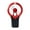 Red, variant on Pink 6.5In Handheld Fan Usb Rechargeable 3 Wind Levels Silent Powerful With Base Portable Strong Wind Compact Lightweight Personal Cooling For Home Office