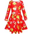 thumbnail image 2 of Girls Dress Christmas Santa Xmas Tree Jingle Bell 4, 2 of 4