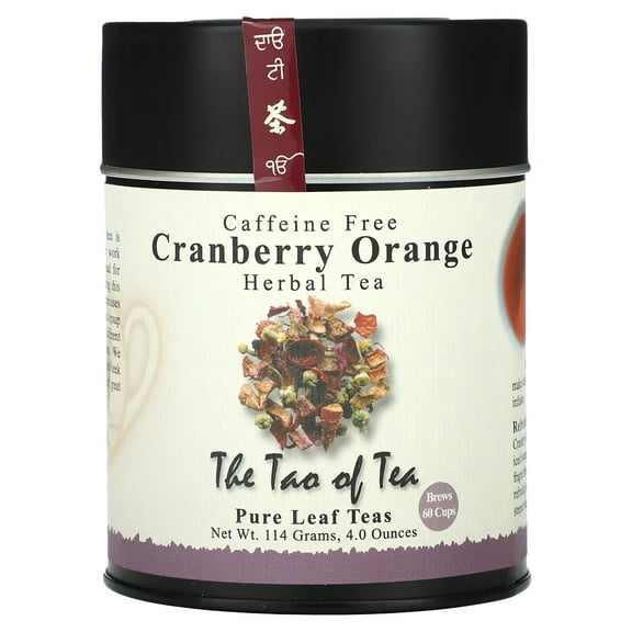 The Tao of Tea Herbal Tea, Cranberry Orange, Caffeine Free, 4 oz (114 g)