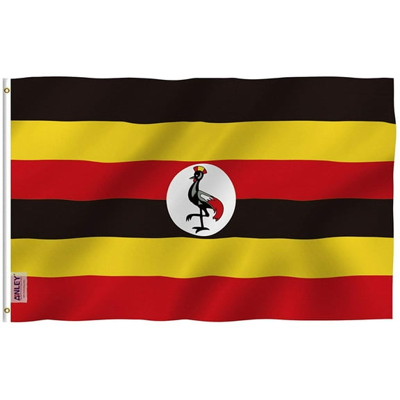 ANLEY Fly Breeze 3x5 Feet Uganda Flag - Republic of Uganda Flags Polyester