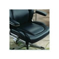 thumbnail image 3 of La-Z-Boy Meyer Bonded Leather Executive Chair, Supports Up to 275 lb, 19" x 22.75", Navy Seat, Navy/Back, Silver Base, 3 of 9