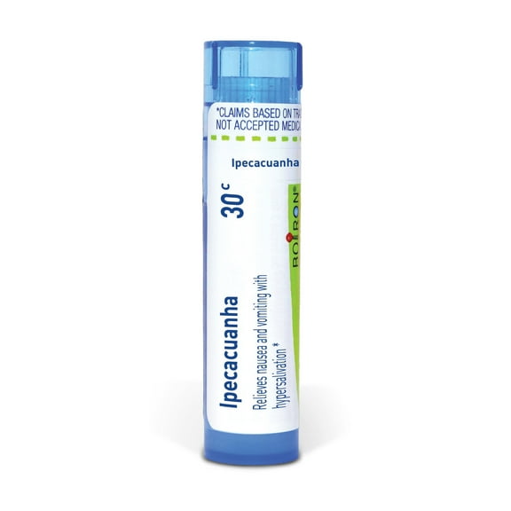 Boiron Ipecacuanha 30C, Homeopathic Medicine for Nausea And Vomiting With Hypersalivation, 80 Pellets