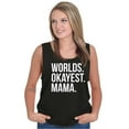 thumbnail image 4 of Worlds Okayest Mama Mothers Day Mom Tank Top Tee Shirt Women Brisco Brands S, 4 of 5
