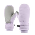 thumbnail image 2 of Winter Mittens for Women Cold Weather Warm Ski Mittens with Adjustable Strap and Ribbed Cuff for Snow, 2 of 3