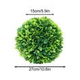 thumbnail image 4 of wtgtog Simulated Grass Decoration, Green Round Plastic Floral Ceiling Fake Tree, Realistic Weather-Resistant Design, Ideal for Outdoor Courtyard Garden Wedding Decor, Adds Natural Wildness, 4 of 6
