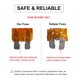 thumbnail image 4 of Kit surtido de fusibles para coche CrocSee, 250 piezas, tipo cuchilla, 4 of 7