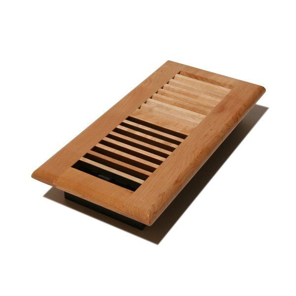 Decor Grates Louvered Solid Maple Floor Register (8pack