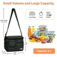 thumbnail image 5 of Tirrinia Leakproof Thermal Bento Lunch Bag For Women, Heat-welded technology, Men And Kids, Heat-welded Technology, Medium, Black, 7.8/ 15 Cans, 5 of 8
