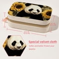 thumbnail image 5 of Panda Sunflower Travel Organizer: Velvet Portable Necklace Organizer with Removable Compartment - Gift Jewelry Boxes and Jewelry Organizer, 5 of 7