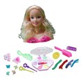 thumbnail image 3 of componen la cabeza de peinado de muñeca con cosméticos y accesorios Sunnimix Pretend Make Up for Girls, 3 of 8