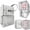 Gray, variant on Coolers Liner For Oversized Bags Including Detachable Organizers And Wide Zippered Opening Bag Accessories Inserts