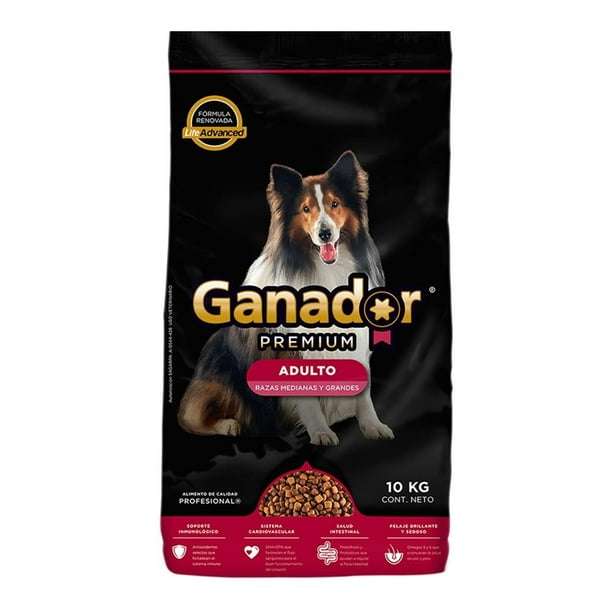 Alimento para Perro Ganador Premium Adulto Razas Medianas y Grandes 10 kg