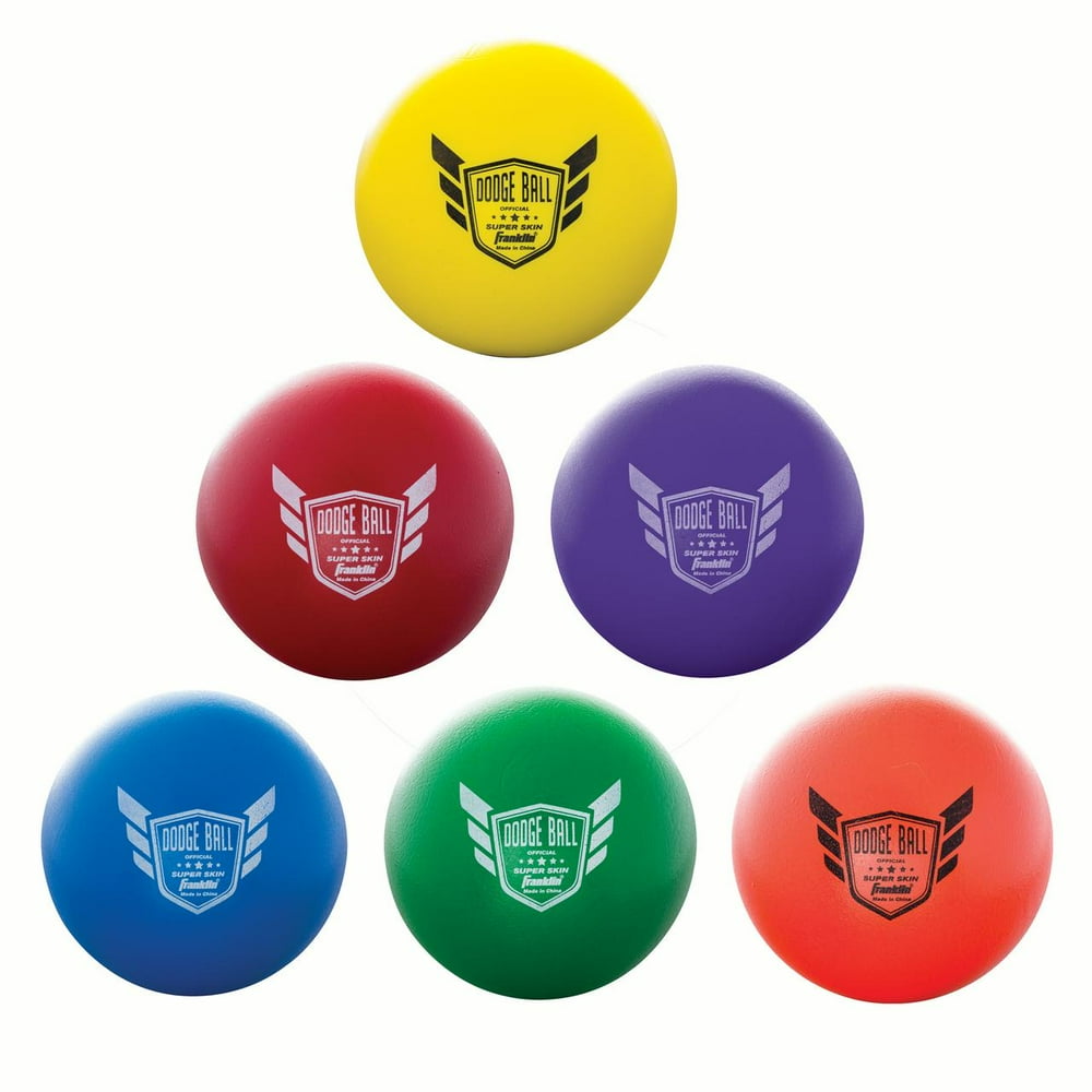 Franklin Sports Dodgeball Ball Set SuperskinCoated Foam Balls for