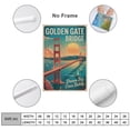 thumbnail image 2 of Inspirational Motivational Retro Tourism Art Golden Gate Bridge Vintage Travel Poster Wall Decor for Office Home Classroom Print Poster, 2 of 8