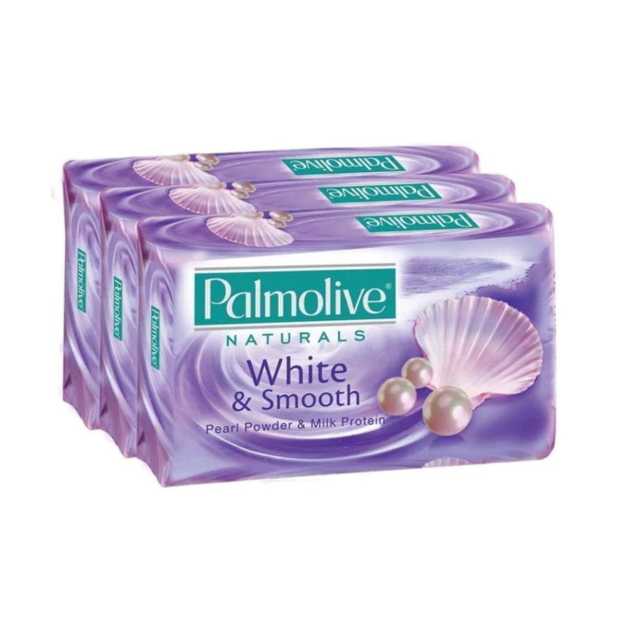 Palmolive Naturals White & Smooth with Pearl Powder & Milk Protein Bar Soap, 80 GRAMS (3 PACK)