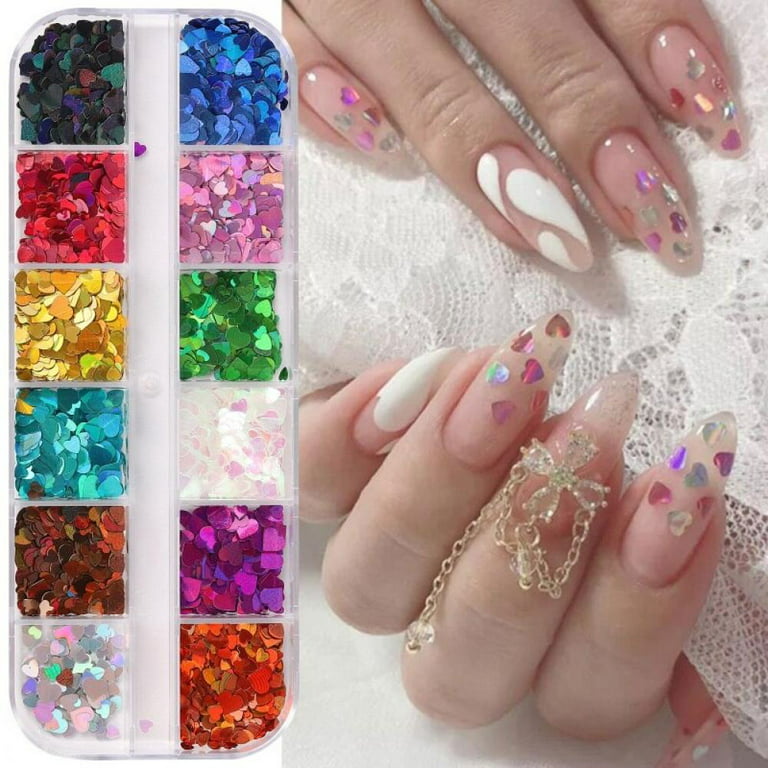 Clearance! Ultra Thin Colourful Round Nail Sequin Holographic Nail