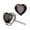 G, variant on YYKihy Fashionable Mini Heart Shaped Zircon Earrings With Women's Hearts Colorful And Earrings Heart Shaped Earrings With Their Cute Heart Shaped Shape Symbolize Love And Warm