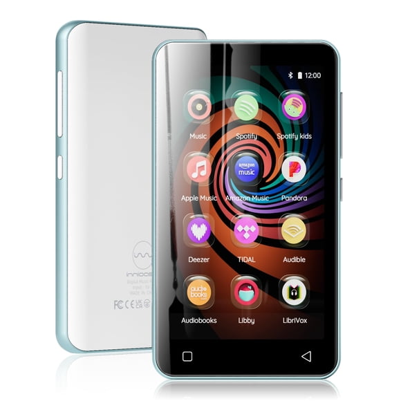 Reproductor MP3 innioasis de 160 GB con Bluetooth, Wi‑Fi y pantalla táctil de 4"