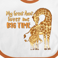 thumbnail image 4 of Inktastic My Great Aunt Loves Me Big Time Cute Giraffe Family Boys or Girls Baby Bib, 4 of 4