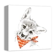 thumbnail image 2 of Creative Products Curious Fox Scarf 12x12 Canvas Wall Art, 2 of 5