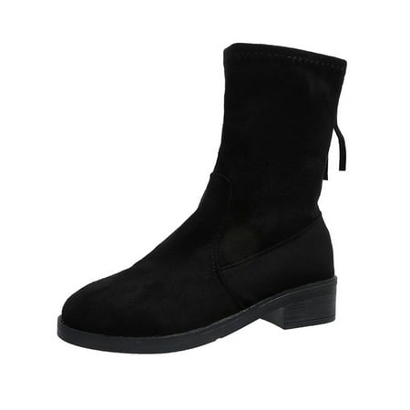 

HSMQHJWE Women S Work Boots Boots Womens Size 12 Velvet Plus Vintage Shoes Short Bandage Boots Women S Round Toe Women S Boots Winter Boot