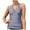 Blue, variant on Women's Halter Tankini Top No Bottom V Neck Swim Top Tummy Control Bathing Suit Top White,M